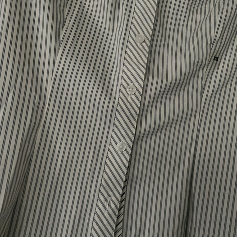Express Essential Button Down Stripped Dress Shirt - image 4